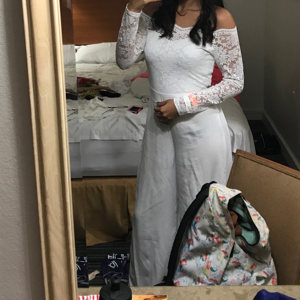 Lotus boutique white jumpsuit